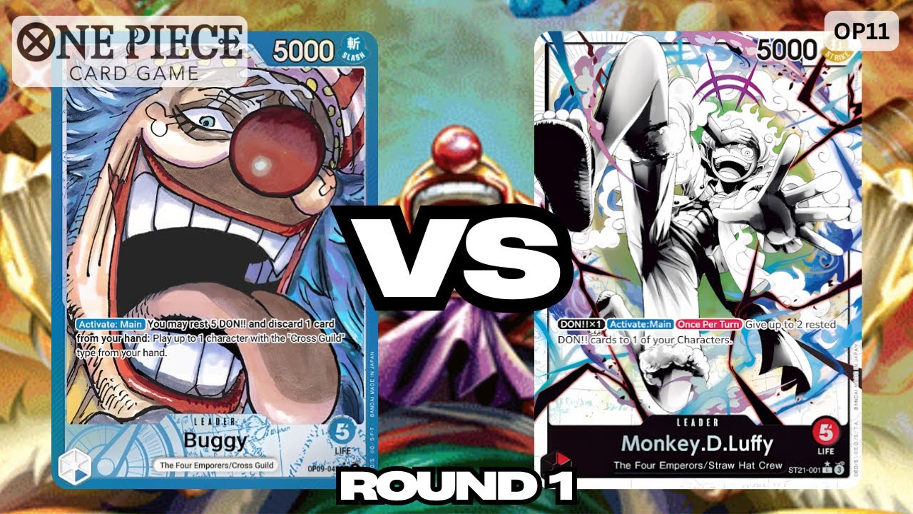 Buggy VS ST21 Luffy | OP11 Locals Gameplay - Round 1
