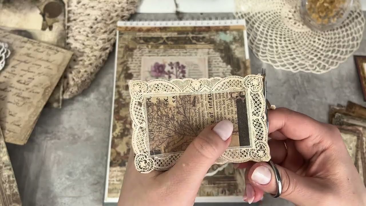 ASMR Aesthetic Paper Crafting | Meditative Journaling Vibes