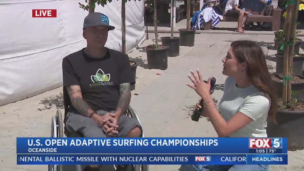 US Open Adaptive Surfing Championship At Oceanside Pier