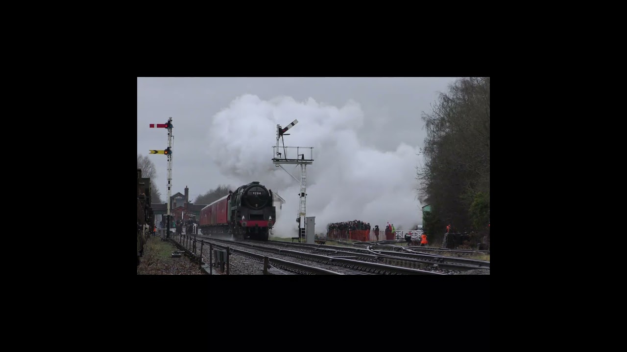 BR Standard Class 9F - 92214 - TPO - Great Central Railway #steam #steamlocomotive