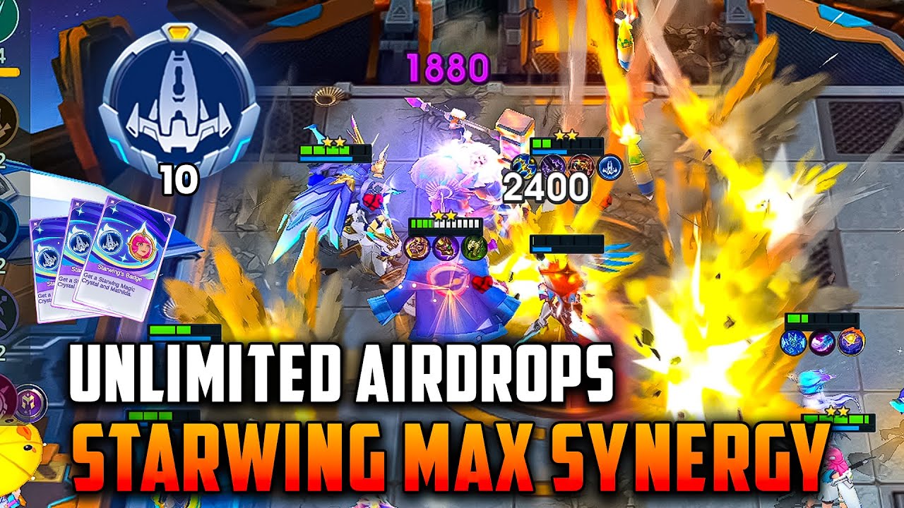 STARWING MAX SYNERGY UNLIMITED AIRDROPS | MAGIC CHESS GO GO