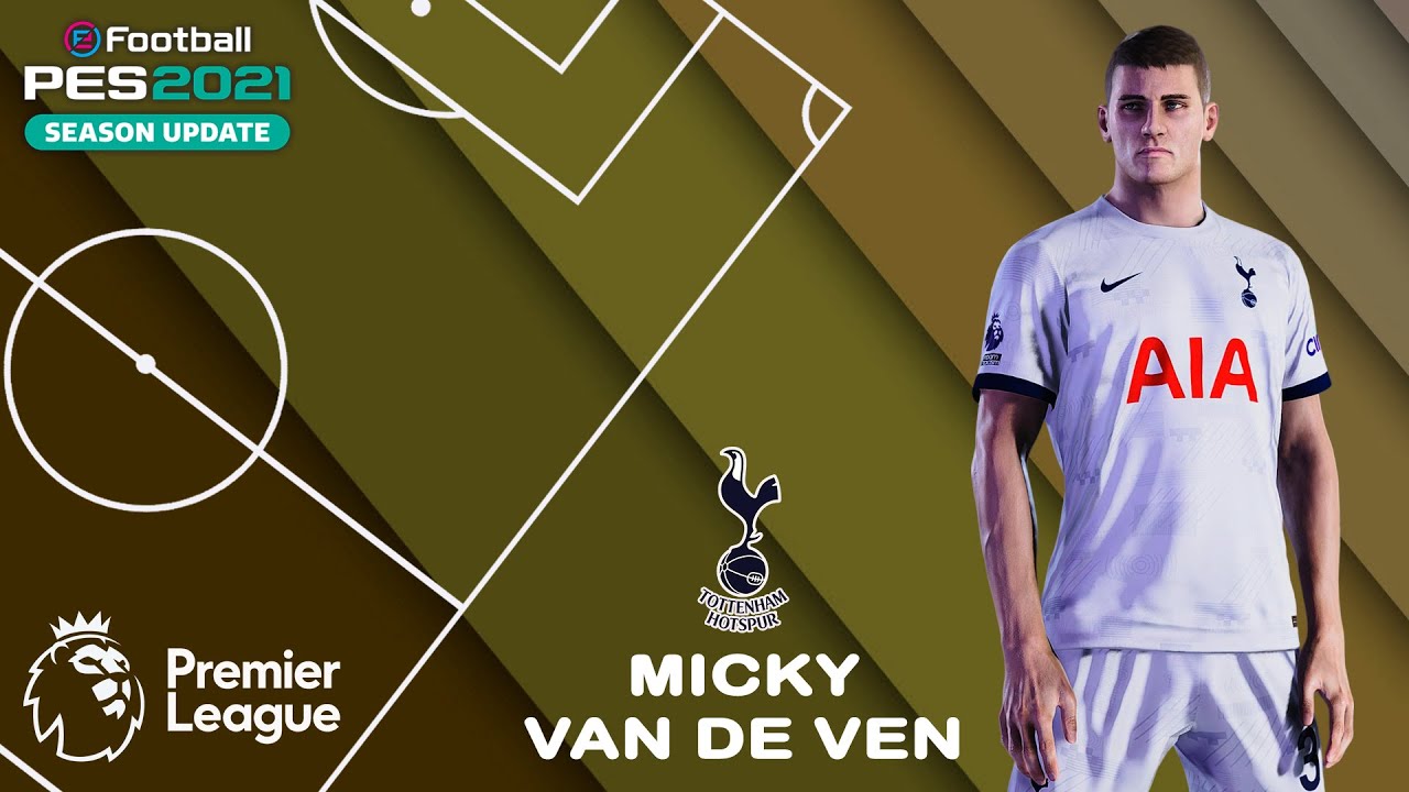 M. VAN DE VEN face+stats (Tottenham Hotspur) Как создать в PES 2021