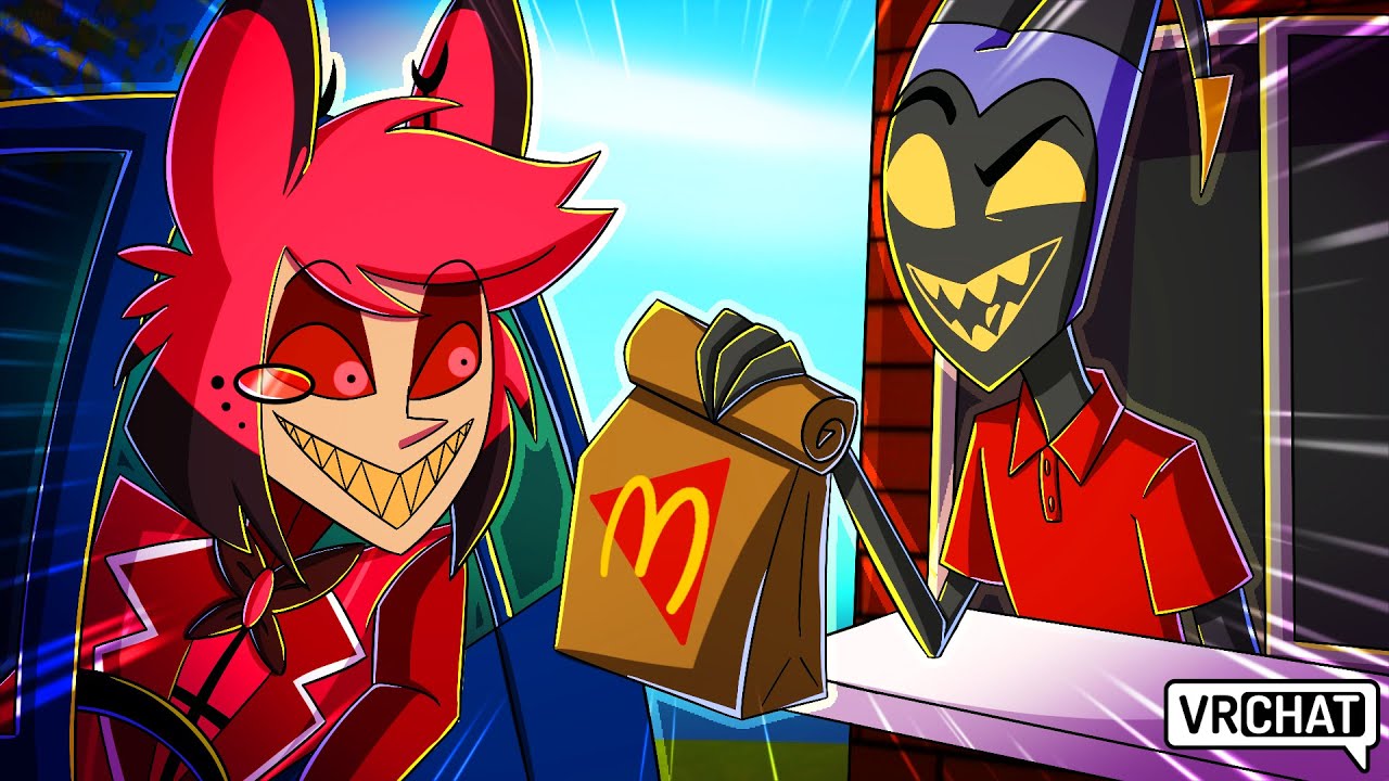 Adam Owns a McDonalds in Hazbin Hotel VRChat!