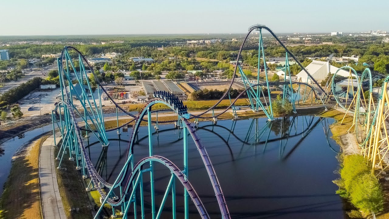 Seaworld Orlando by Drone 4K CINEMATIC