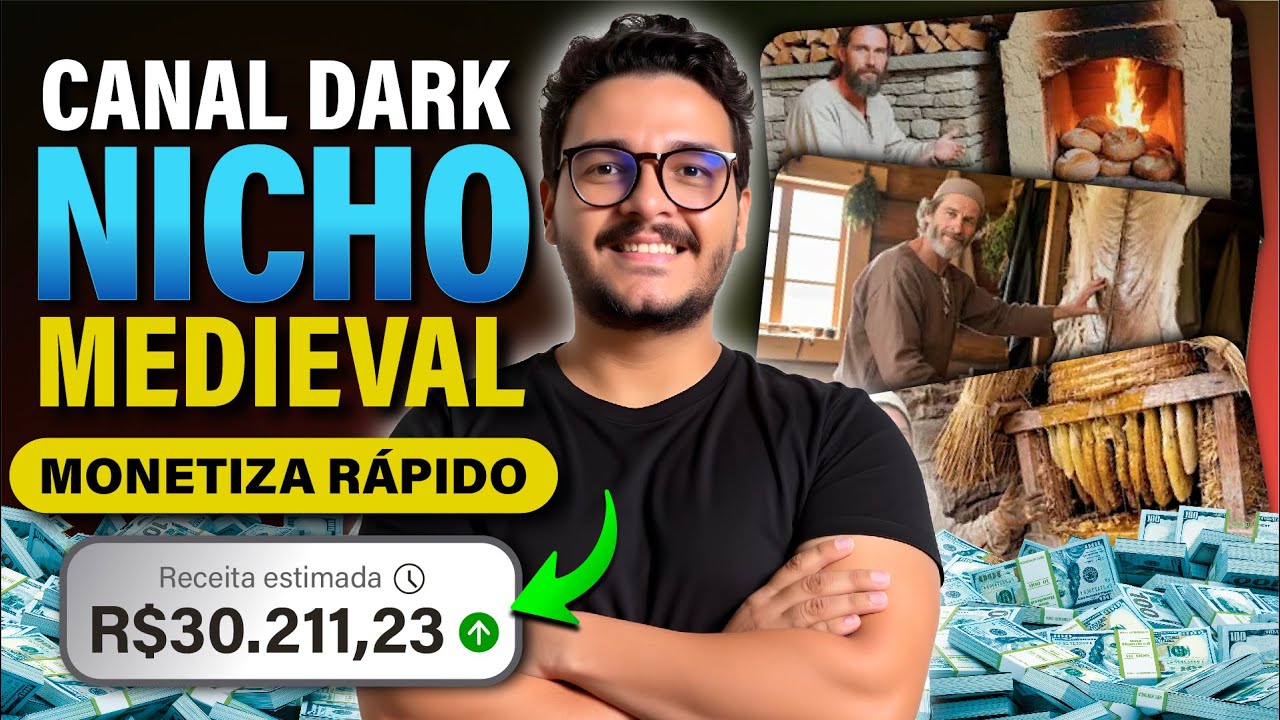 Criando um canal dark MEDIEVAL que monetiza rápido no Youtube (canais dark dinheiro na internet)