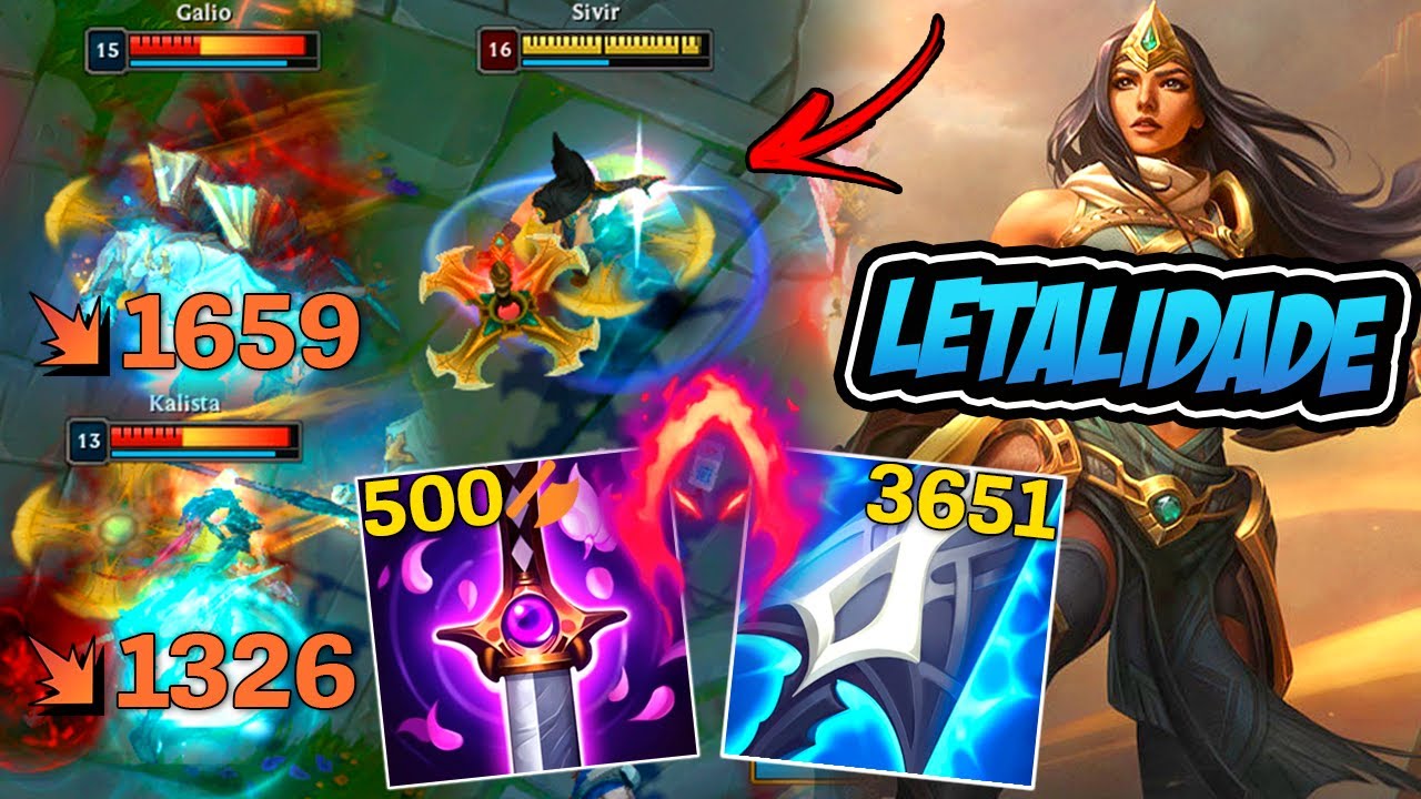 SIVIR LETALIDADE DANO MÁXIMO NO BOOMERANG *500 de ad* - LEAGUE OF LEGENDS