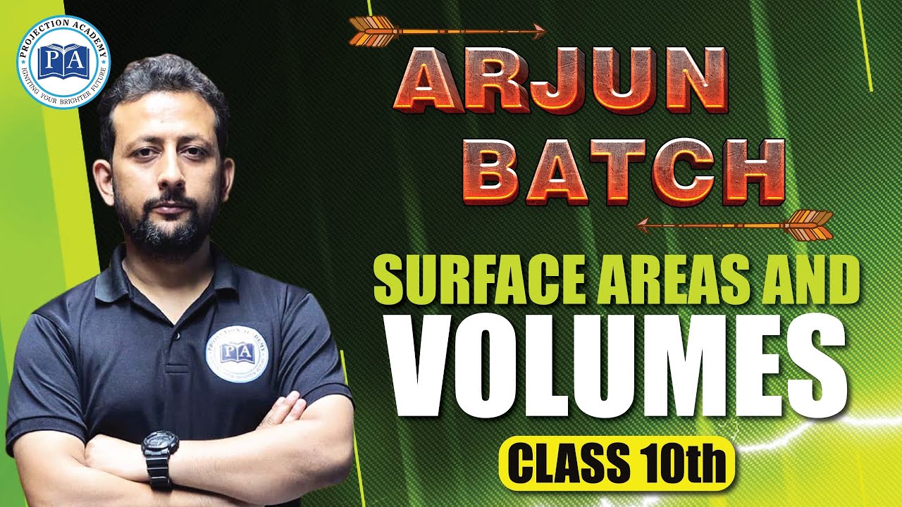 Surface Area & Volume LIVE 🚀 Class 10 Maths Lecture - 2 | 100% Board Questions | Arjuna Batch