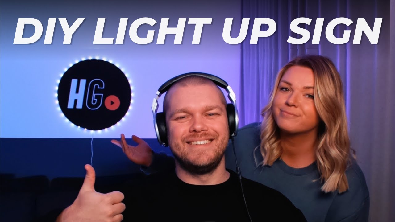 DIY Light Up Office Sign | Easy Cricut Project | Louise Henry