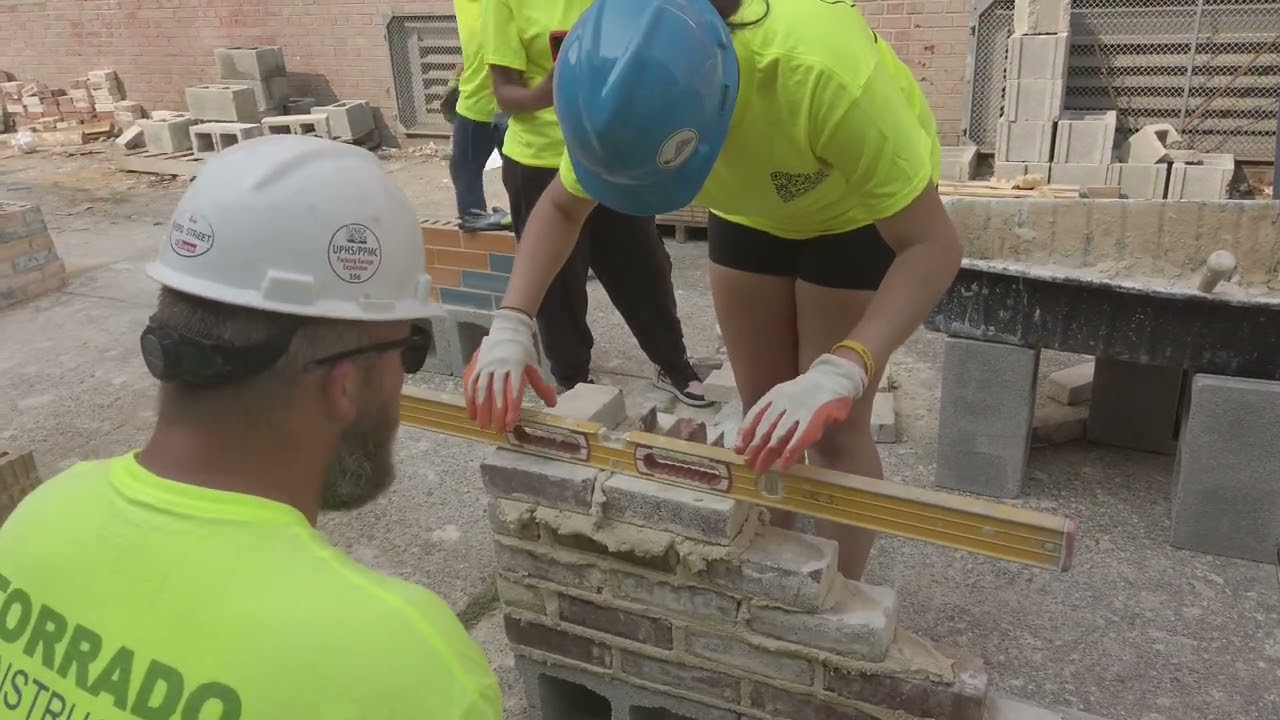 🧱 The Art of Bricklaying | Featuring Union Bricklayer Douglas Schrey at Mayfair CTE. 