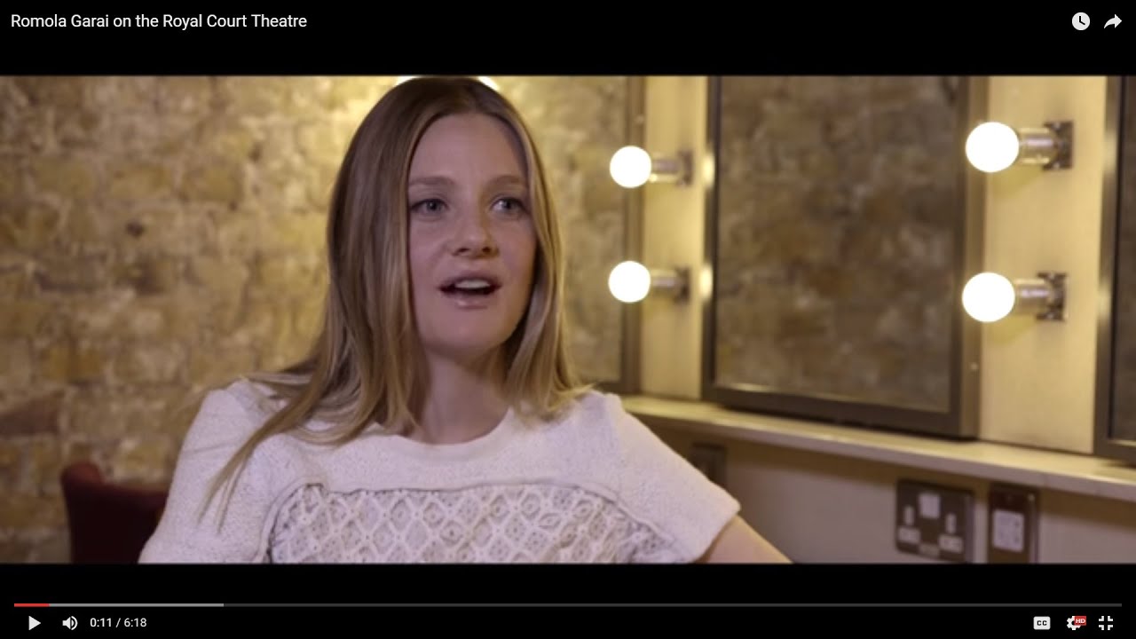 Romola Garai on the Royal Court Theatre