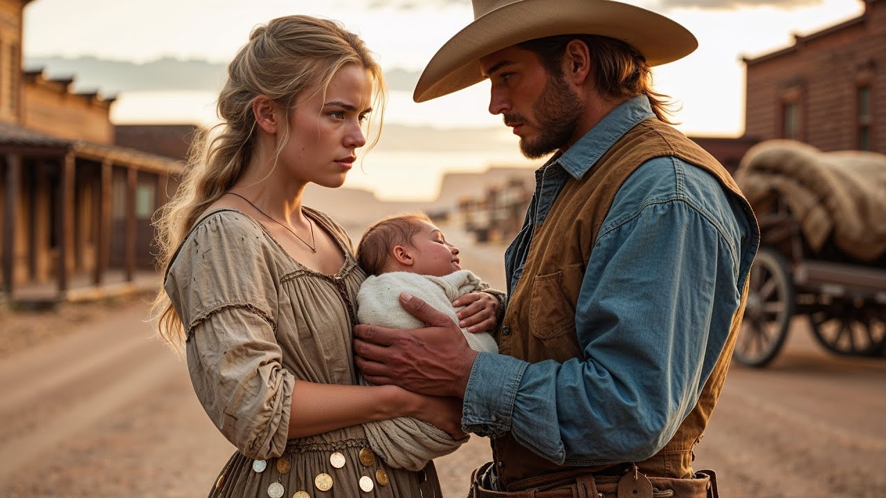 Her Family Cast Her Out For Bearing A Child, The Cowboy Called Her “A Gift” And Held Her Close