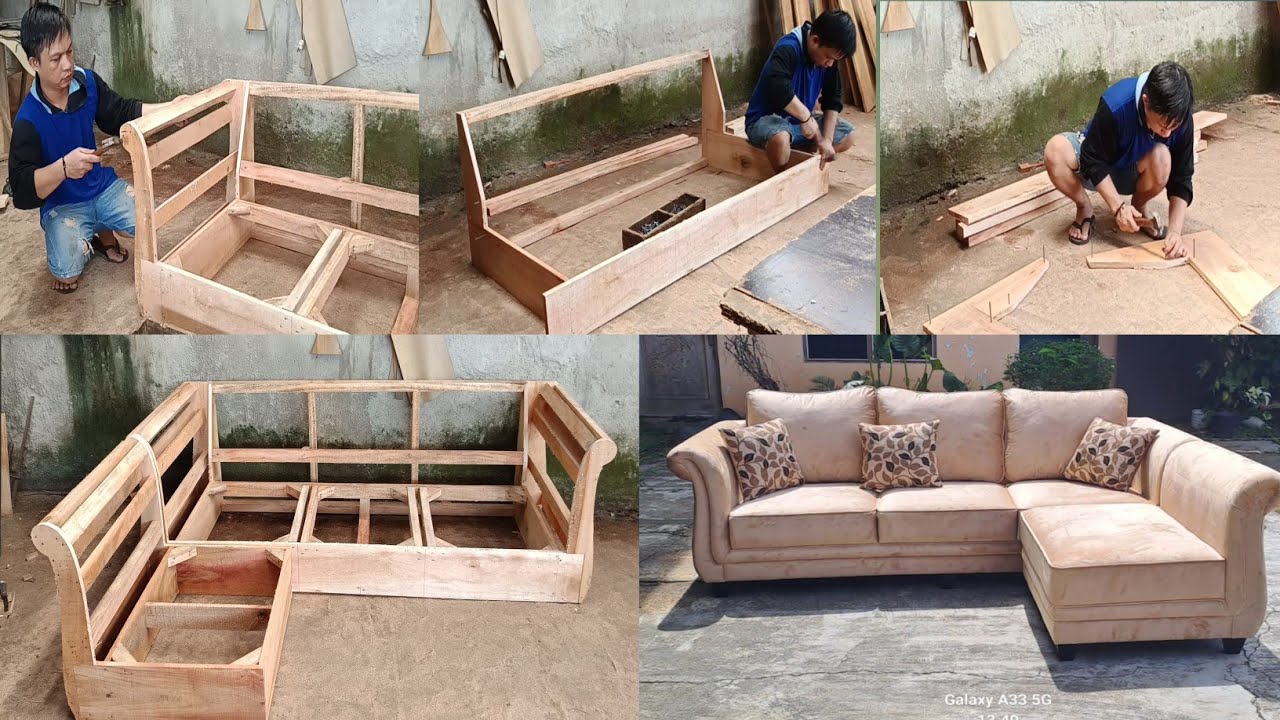 DIY | CARA MEMBUAT SOFA | PROSES MEMBUAT RANGKA