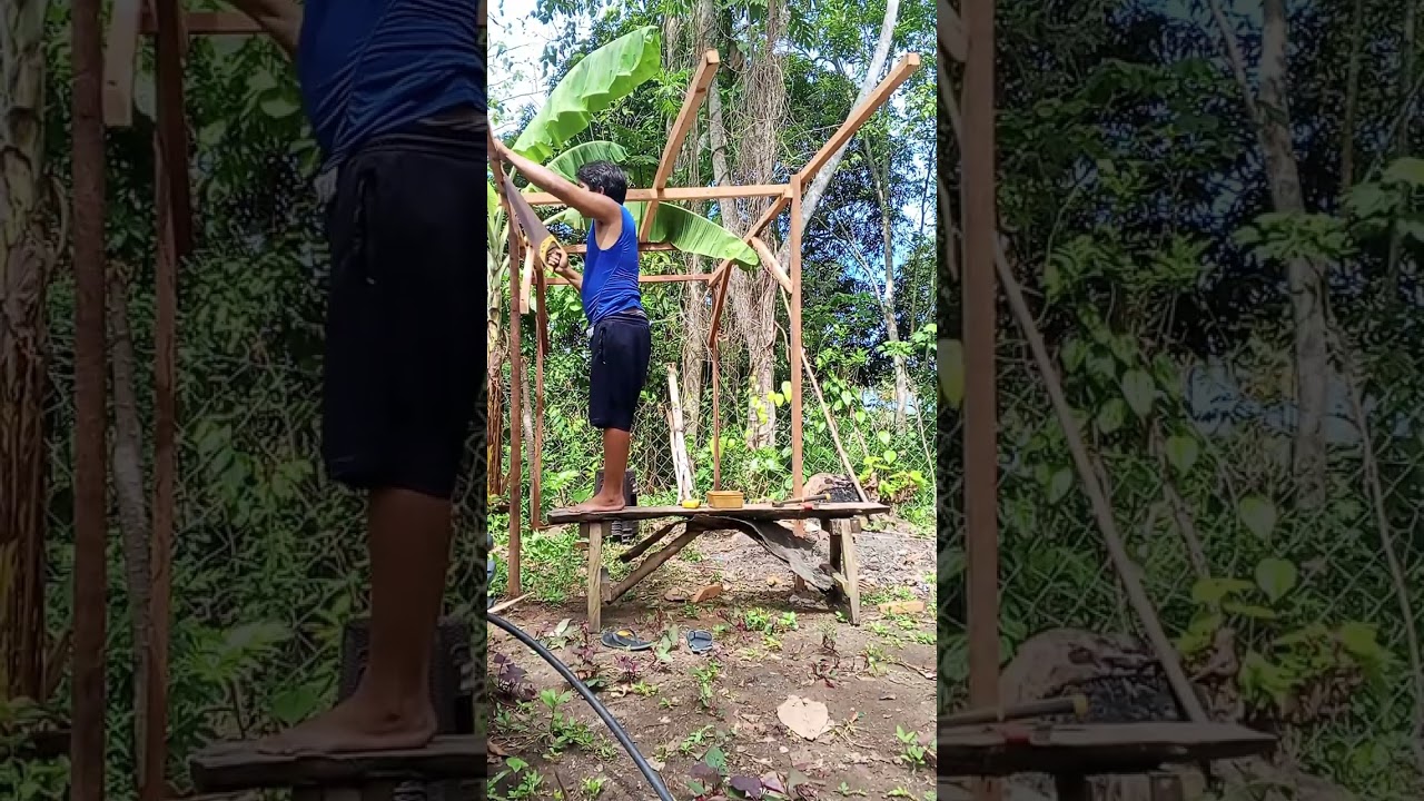 paggawa ng bahay para sa manok pt. 1