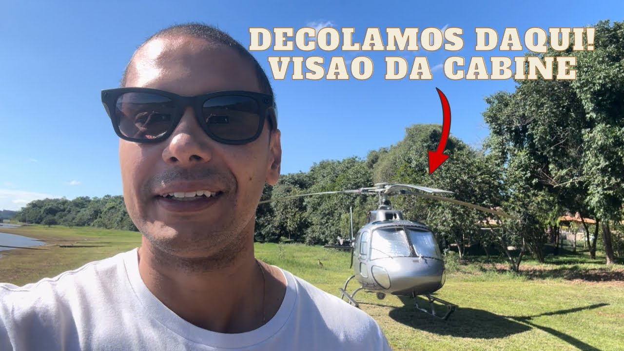 Voo de Helicóptero Esquilo B3e. Carmo do Cajuru MG/BH.