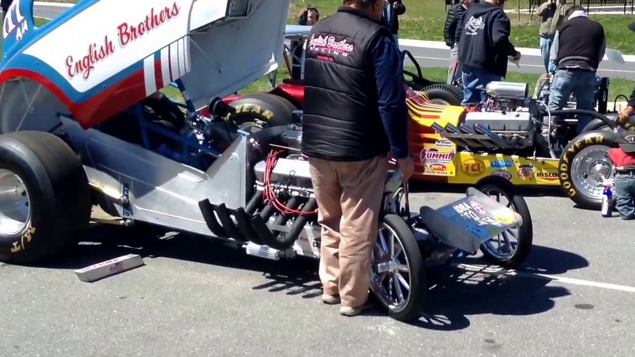 Pure Horsepower Blown old school dragsters starting up