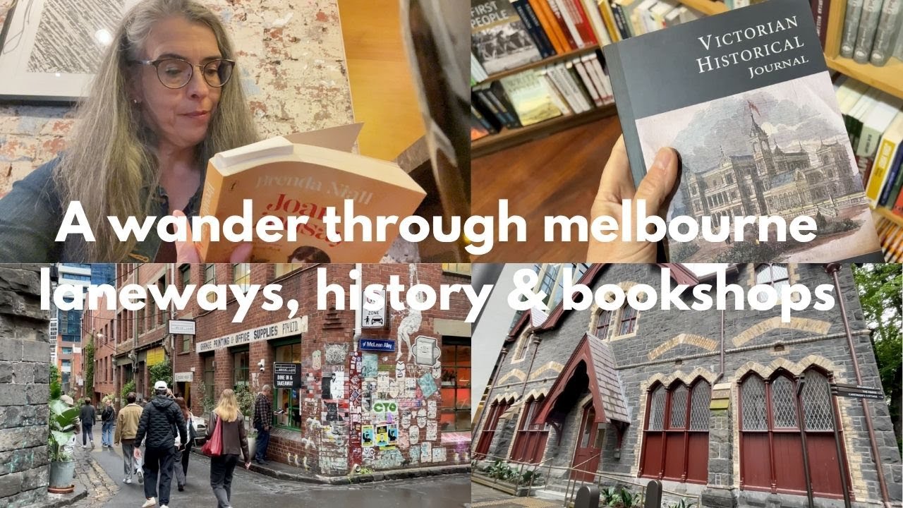 Прогулка по переулкам Мельбурна, истории и книжным магазинам (видеоблог)