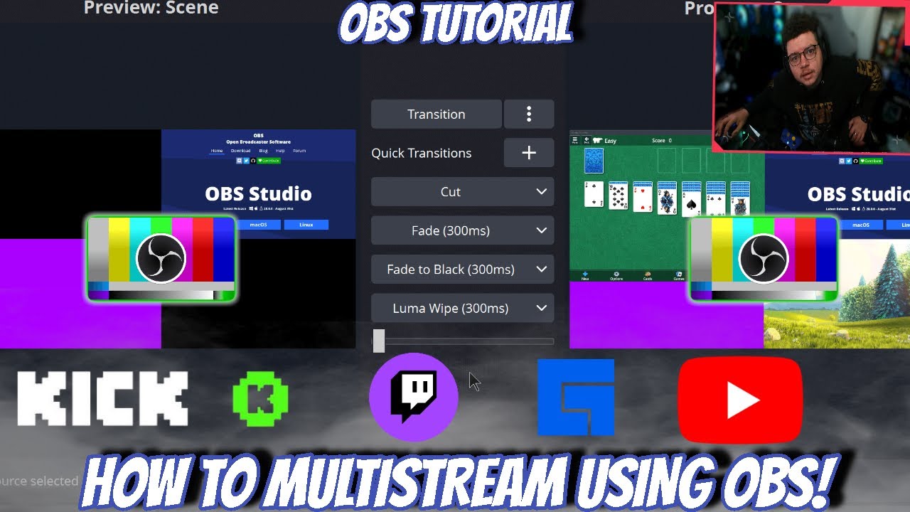 How To MULTISTREAM Using OBS! (KICK, TWITCH, YOUTUBE, FACEBOOK)