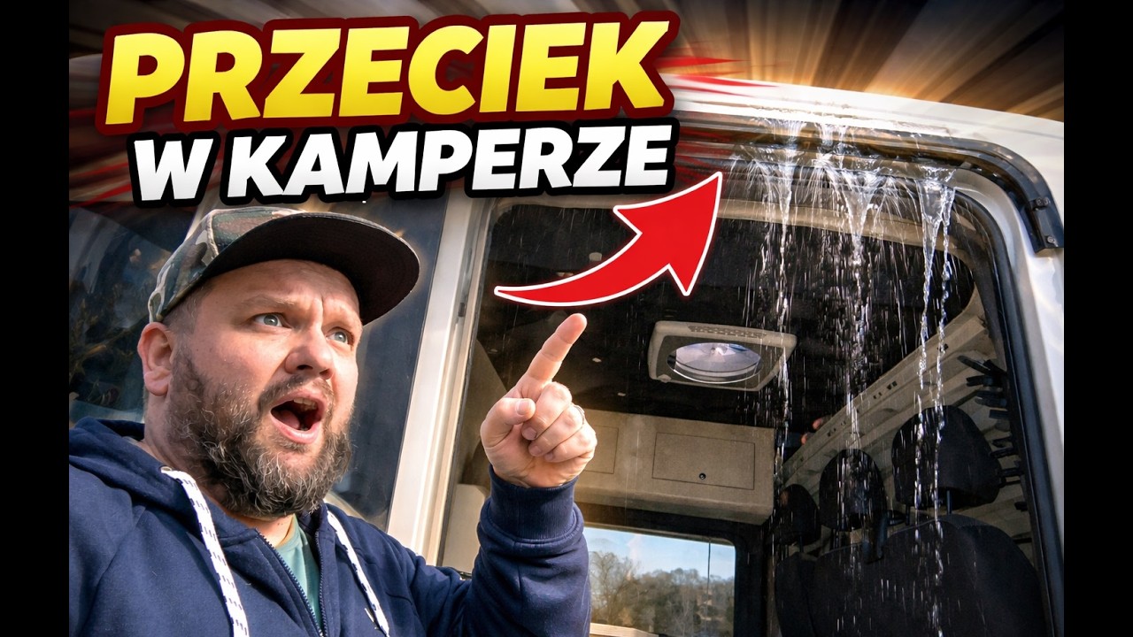 spos&oacute;b na cieknącą wodę do campervana