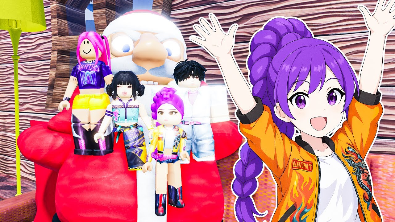 LES KPOP RENCONTRE LE MÉCHANT PÈRE NOËL DANS ROBLOX