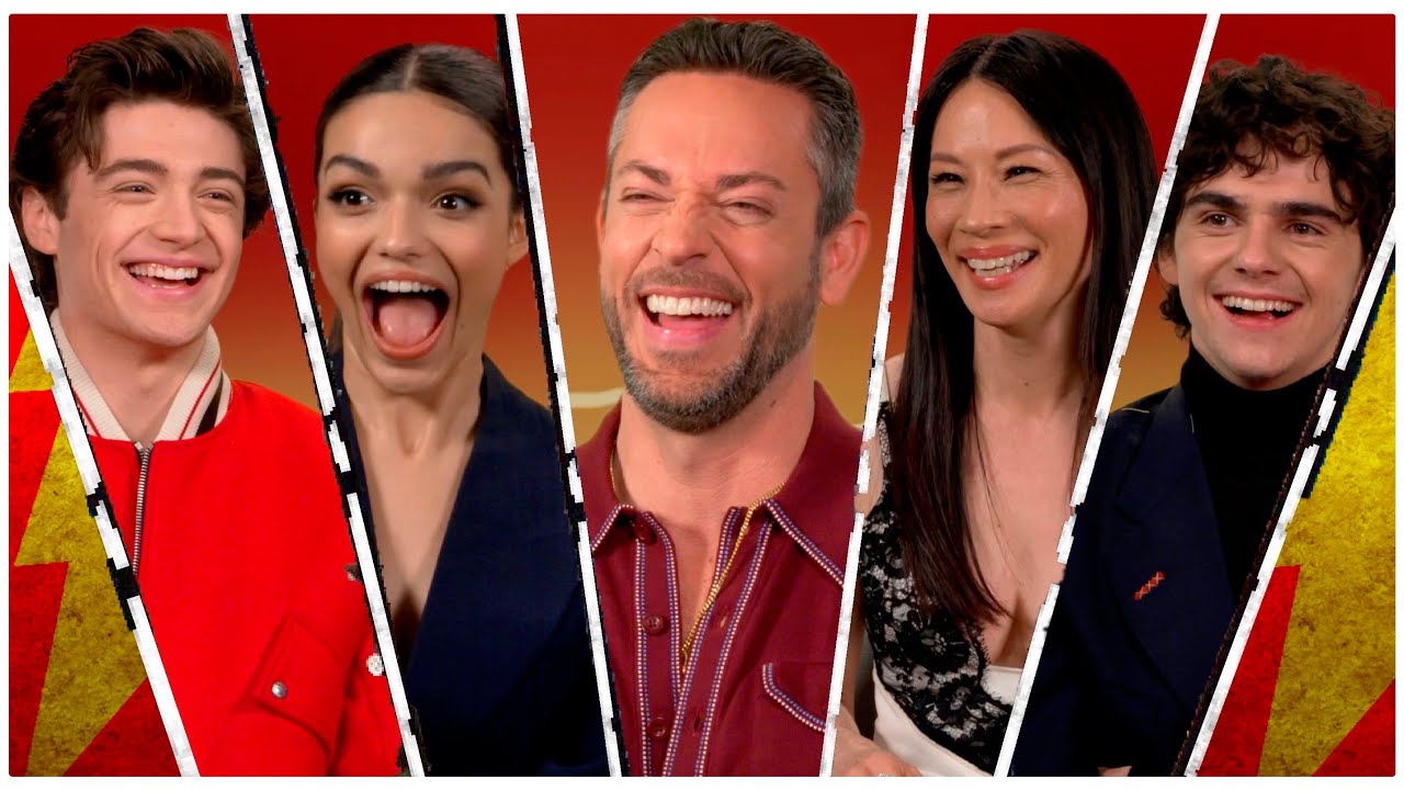 SHAZAM 2 Cast Talks BLACK ADAM Rumors, DC Crossovers and the Future of the Character | INTERVIEW