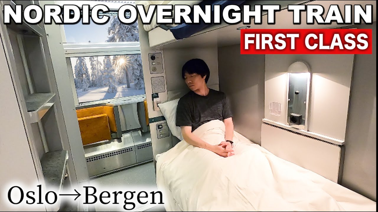 🇳🇴Riding the Norway's Amazing Overnight Train Oslo to Bergen (First Class Private Room!)