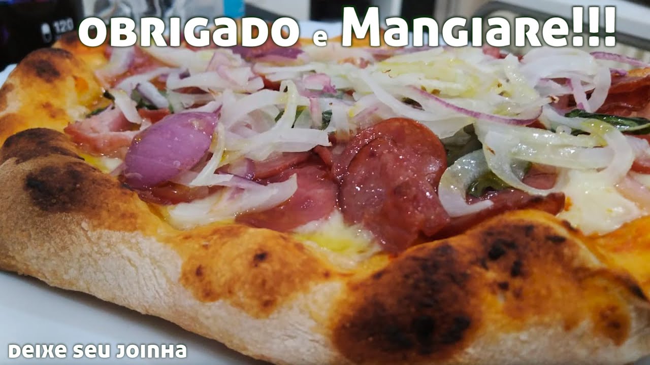 Pizza Napoletana Feita em casa no forno elétrico do ínicio ao fim, fácil e deliciosa.