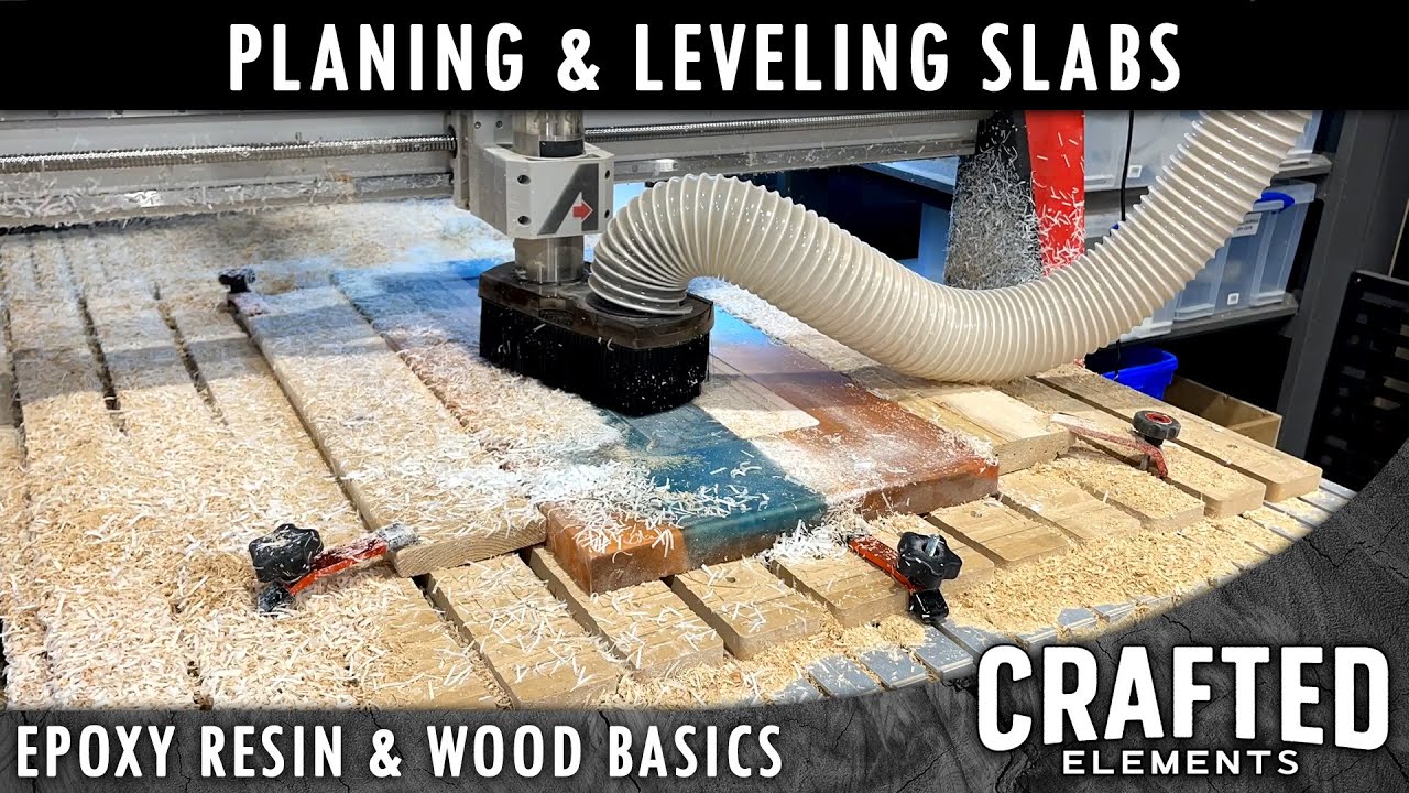 Epoxy Resin & Wood Basics Series - Planing & Leveling Slabs And Tables (Part 7/11)
