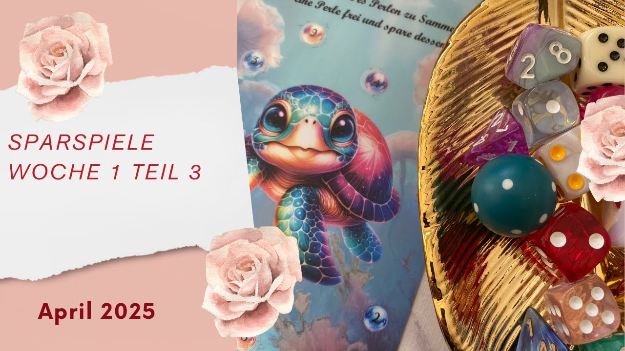💕Sparspiele und Challenges | 1. Woche April 2025 💕| Teil 3 | Sparen mit der Umschlagmethode