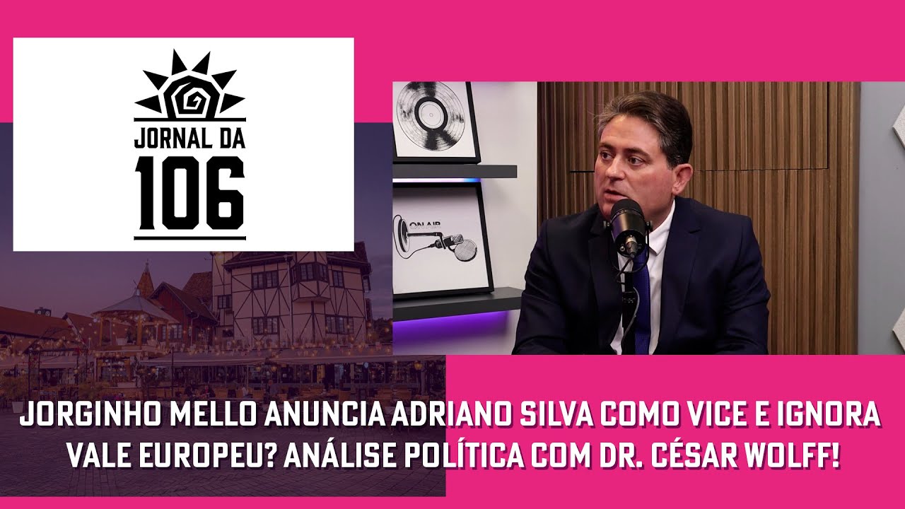 Jorginho Mello anuncia Adriano Silva como vice e ignora Vale Europeu?