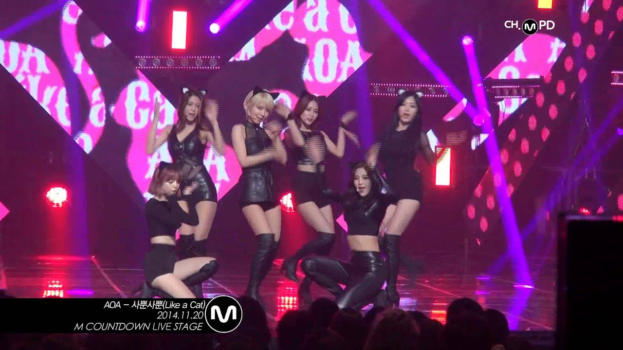 [MPD/직캠] 141120 AOA - 사뿐사뿐(Like a Cat)
