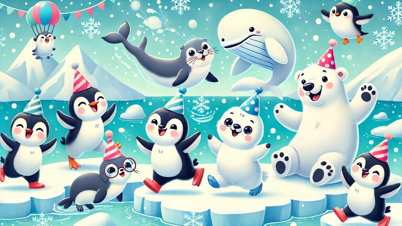 Polartier-Party! &ndash; Fr&ouml;hliches Winterlied f&uuml;r Kinder 🐋🎶 | Kinderlieder und Spa&szlig;