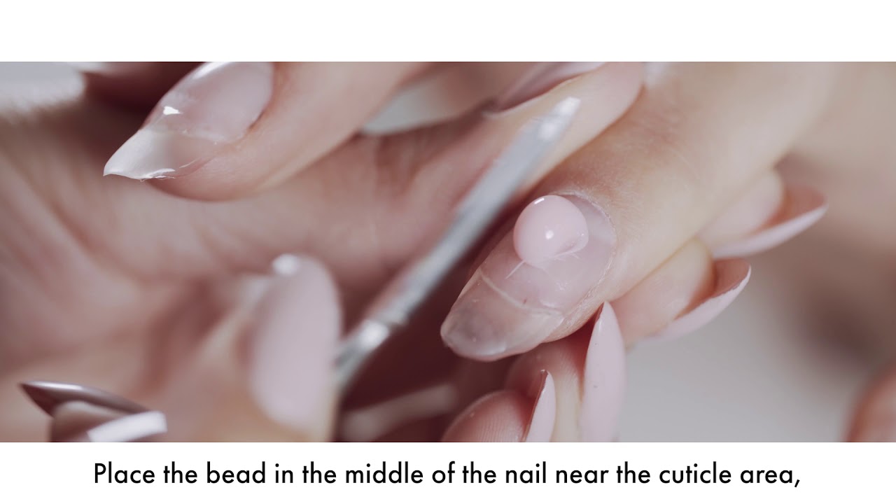 Kinetics Acrylic Gel Application - French Sculpting with cover gel