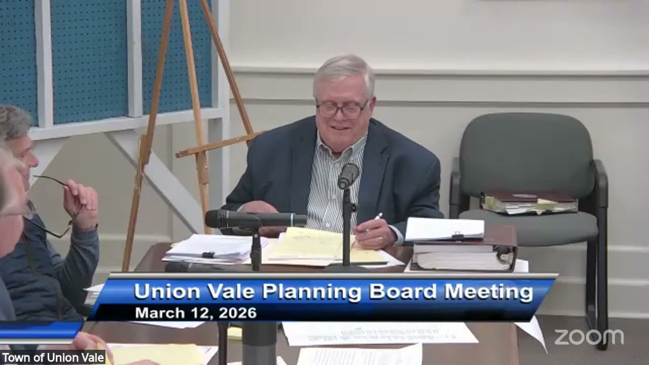 Copy of Union Vale Planning Board Meeting March 12, 2026