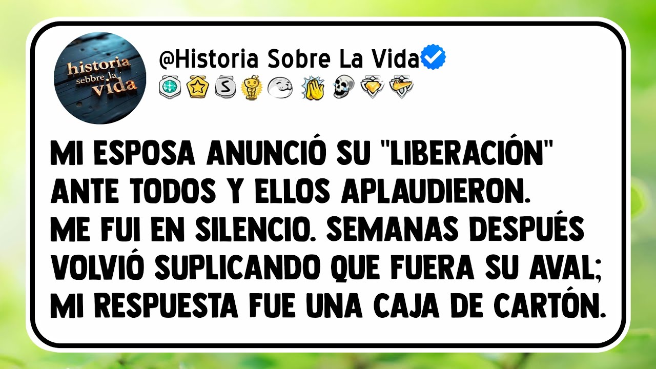 Mi esposa anunció su 