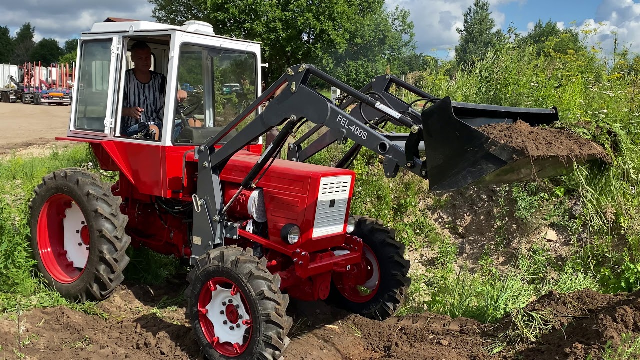 Tractor T30-A80 Front hydraulic loader, first test.