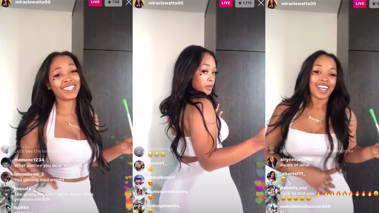MIRACLE WATTS ON INSTAGRAM LIVE