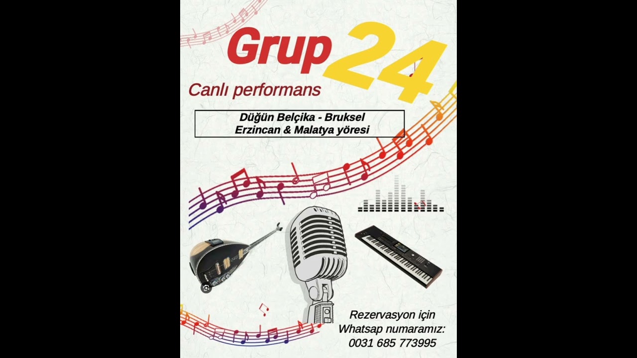 Grup 24 ( canlı performans ) Důğün - Bruksel Belçika. 