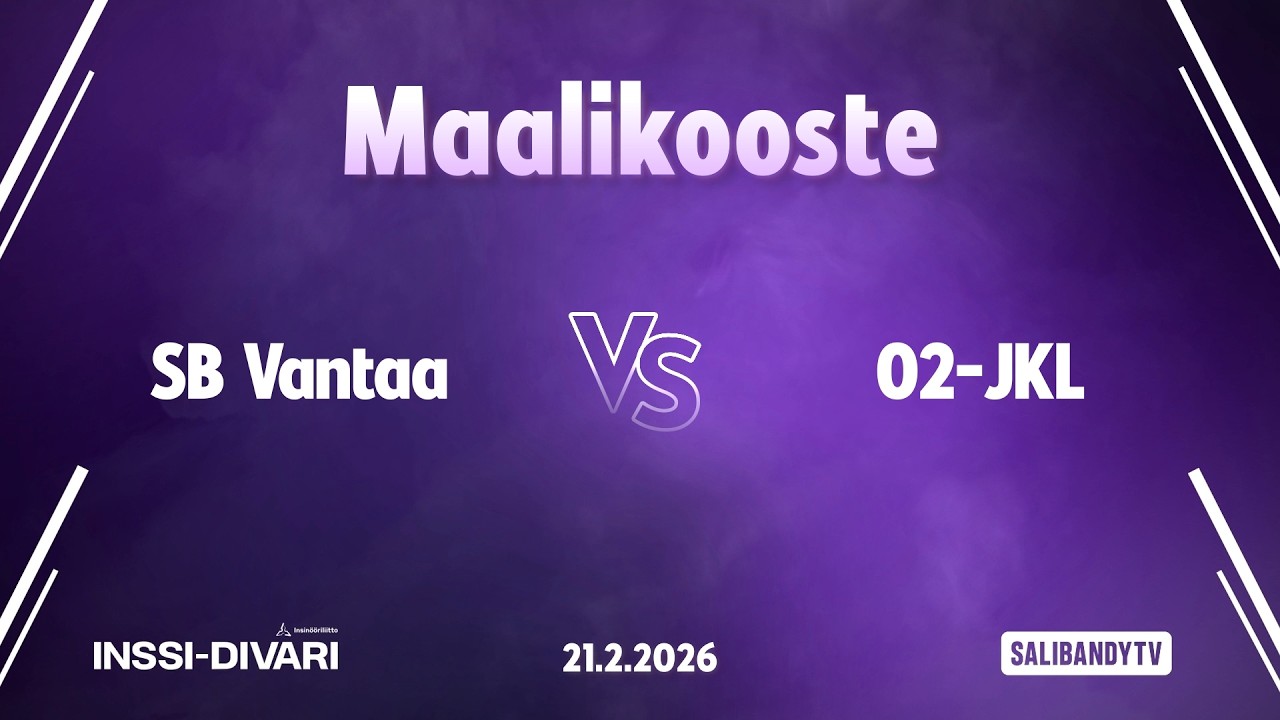 Maalikooste: SB Vantaa - O2-JKL (Inssi-Divari M)