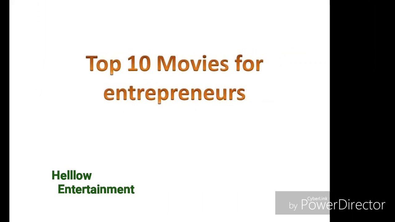 Top 10 movies for Entrepreneurs