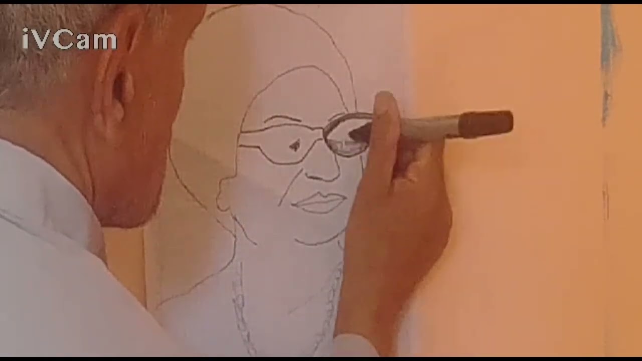 طريقة رسم كوكب الشرق ام كلثوم