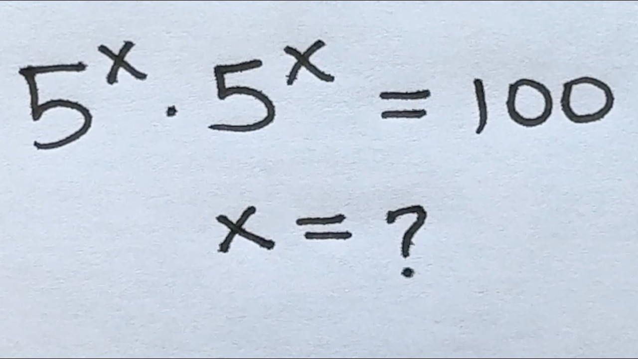 Solve for x in this nice exponential equation | Math Olympiad Mathematics