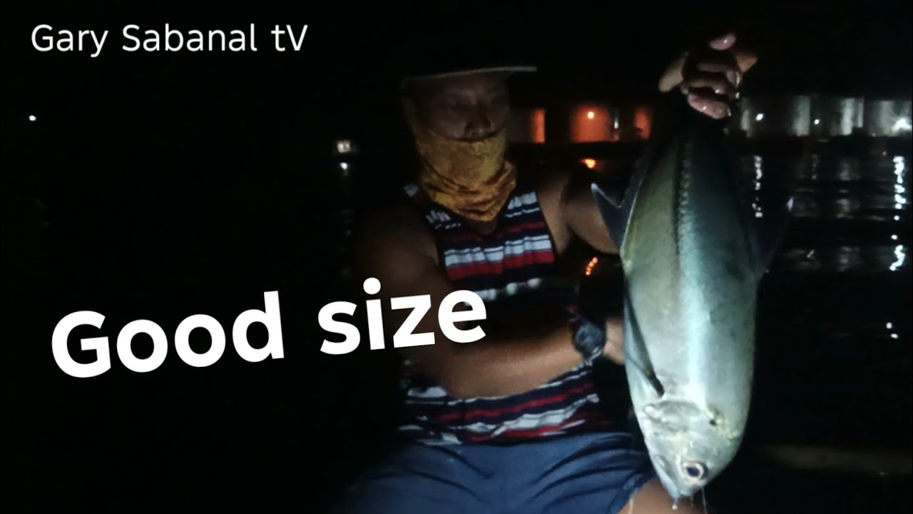 Nakahuli na naman ng Isdang balaolo gamit ang wirik na Green #fishing #diylure #luminouslure 
