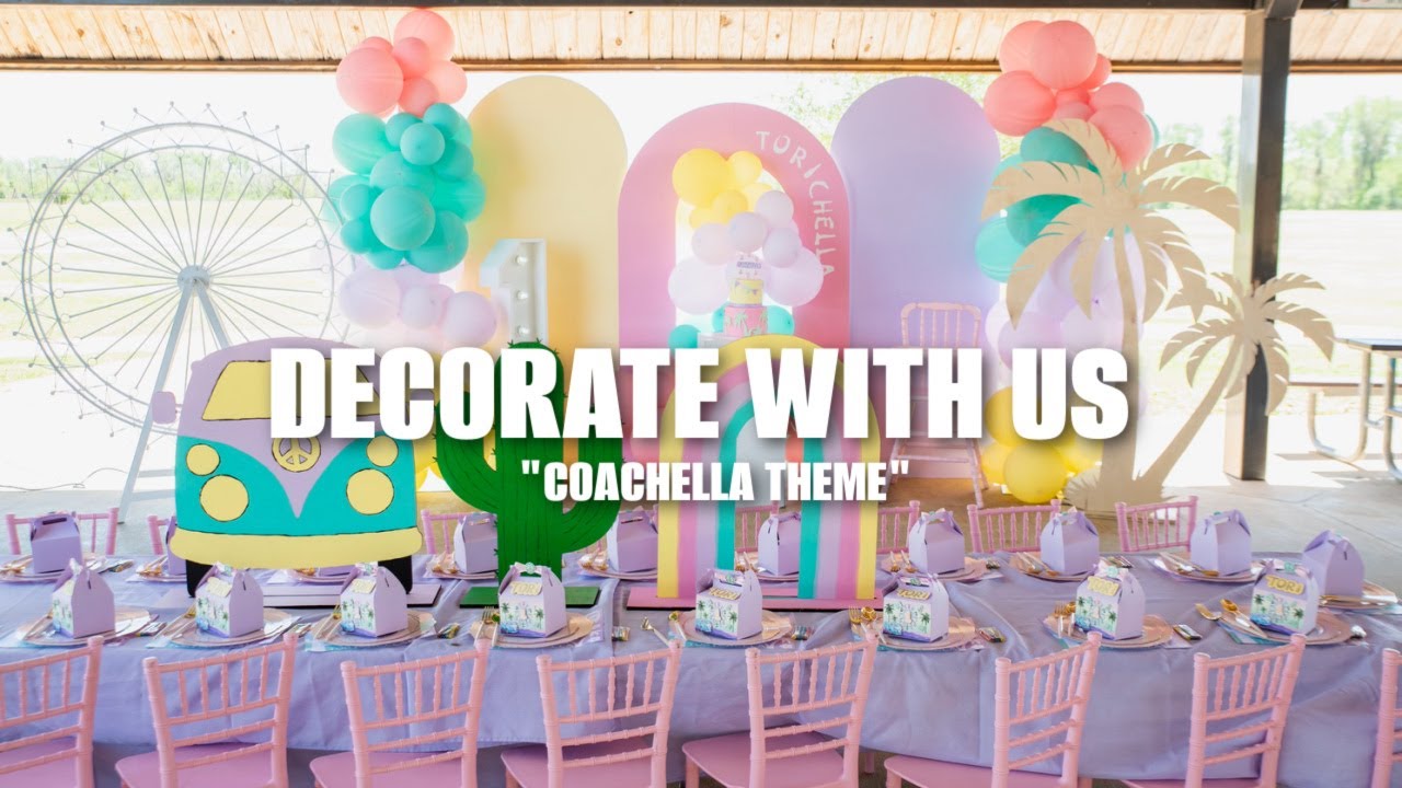 We Decorated A Coachella Theme Party
