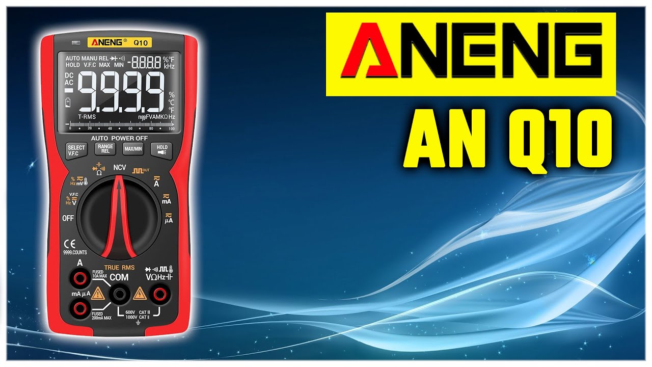 ANENG AN Q10 MULTÍMETRO DIGITAL 9999 Couts COMPLETO