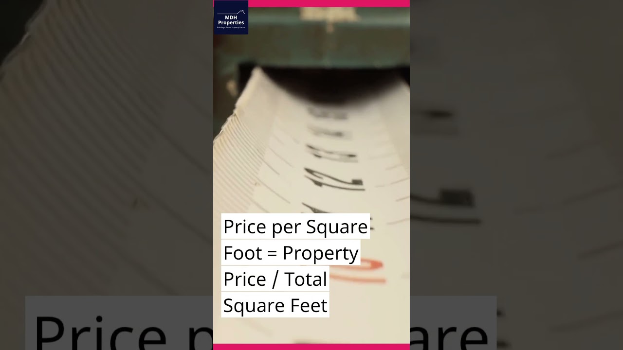 Price per square foot calculation