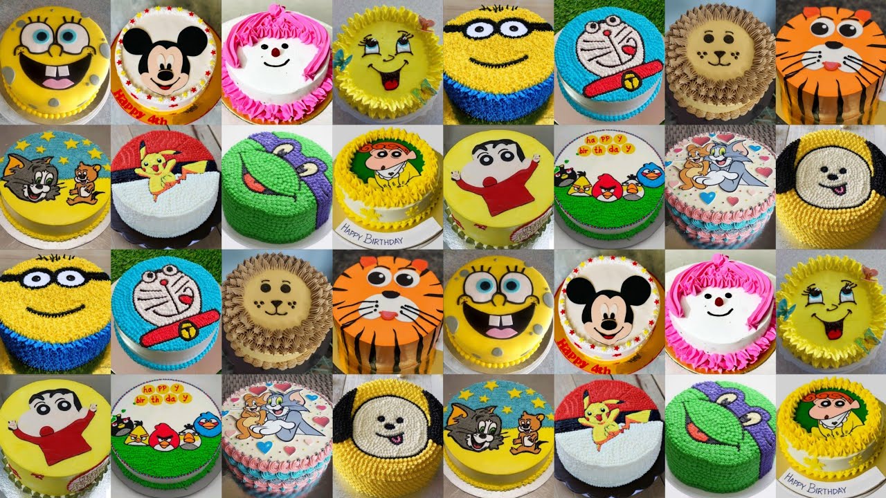 🐻2026/Cake Cartoon/Cartoon Cake/Cartoon Cake Design/Cartoon Face Cake/Birthday Cake Design#kek#cake