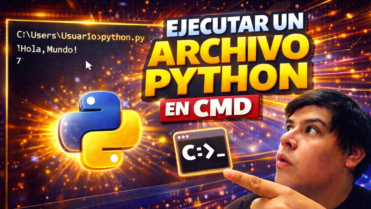 como EJECUTAR un ARCHIVO PYTHON en CMD 🚀