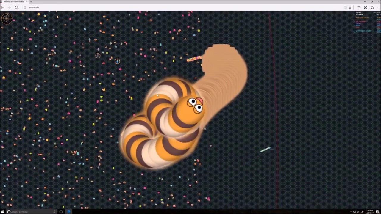 WORMATE.IO WORLD RECORD - 59 MILLION MASS - EPIC