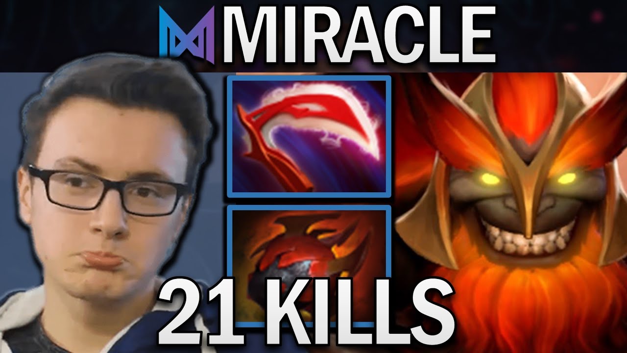 Mars Dota 2 Gameplay Miracle with 21 Kills and Tarrasque