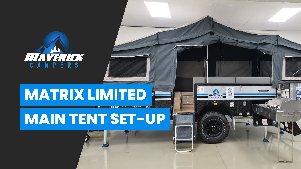 Комплектация основной палатки для прицепа-кемпера Maverick Campers Matrix Off Road Dual Fold